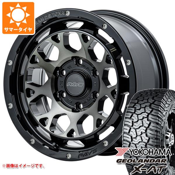 【タイヤ交換対象】ランドクルーザー プラド 150系用 サマータイヤ ヨコハマ ジオランダー X-AT G016 LT285/70R17 121/118Q ブラックレター レイズ デイトナ M9+ 8.0-17 タイヤホイール4本セット 154,500円