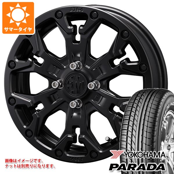 【タイヤ交換対象】2026年製 サマータイヤ 165/55R14 95/93N ヨコハマ パラダ PA03 ブラックレター クリムソン MG ゴーレム ジュニア 4.5-14 タイヤホイール4本セット