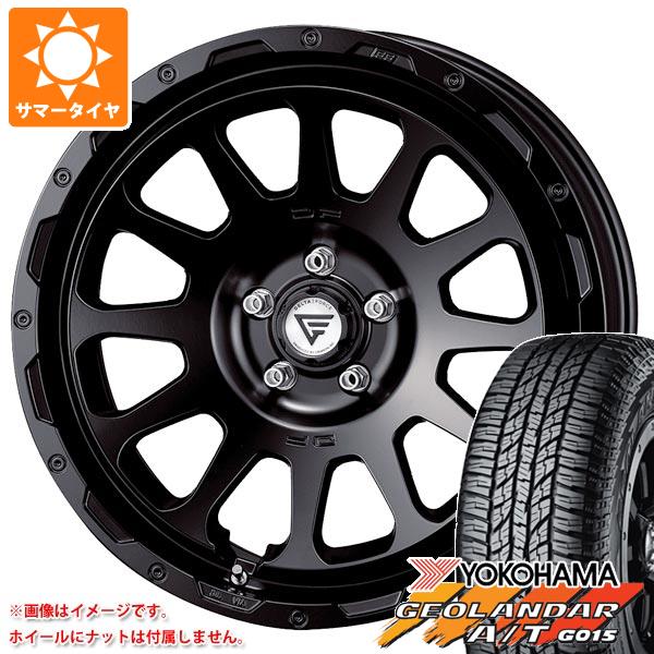 【タイヤ交換対象】ランドクルーザー250用 サマータイヤ ヨコハマ ジオランダー A/T G015 275/60R20 115H ブラックレター デルタフォース オーバル 9.0-20 タイヤホイール4本セット