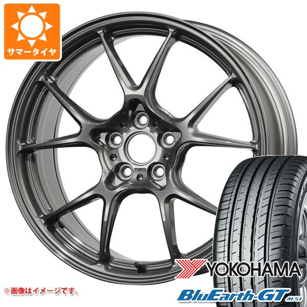 【タイヤ交換対象】サマータイヤ 215/45R17 91W XL ヨコハマ ブルーアースGT AE51 TWS モータースポーツ T66-F プロ2 プラス GR86/BRZ 専用モデル 7.5-17 タイヤホイール4本セット