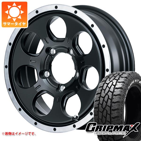 【タイヤ交換対象】5本セット ジムニー JB64W用 サマータイヤ グリップマックス マッドレイジ R/T MAX LT215/70R16 100/97R ホワイトレター ロードマックス WO-7 5.5-16 タイヤホイール5本セット