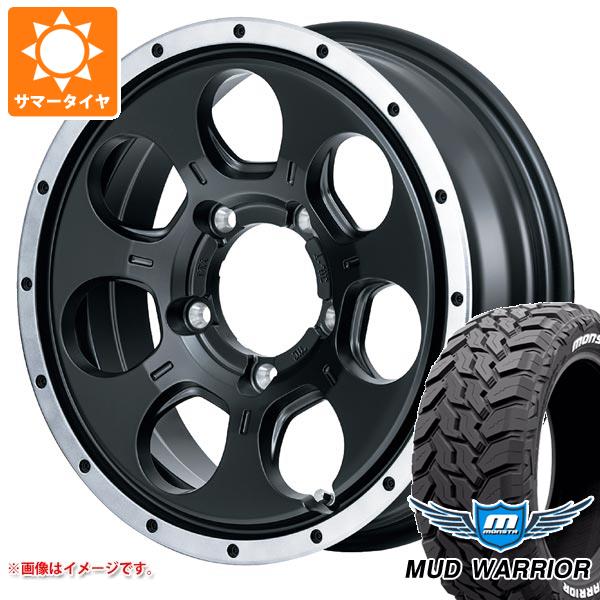 【タイヤ交換対象】ジムニー JB64W用 サマータイヤ モンスタ マッドウォーリアー LT215/70R16 107/105Q ホワイトレター ロードマックス WO-7 5.5-16 タイヤホイール4本セット