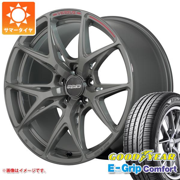【タイヤ交換対象】サマータイヤ 235/35R19 91W XL グッドイヤー エフィシエントグリップコンフォート レイズ ベルサス クラフトコレクション VV21S 8.5-19 タイヤホイール4本セット