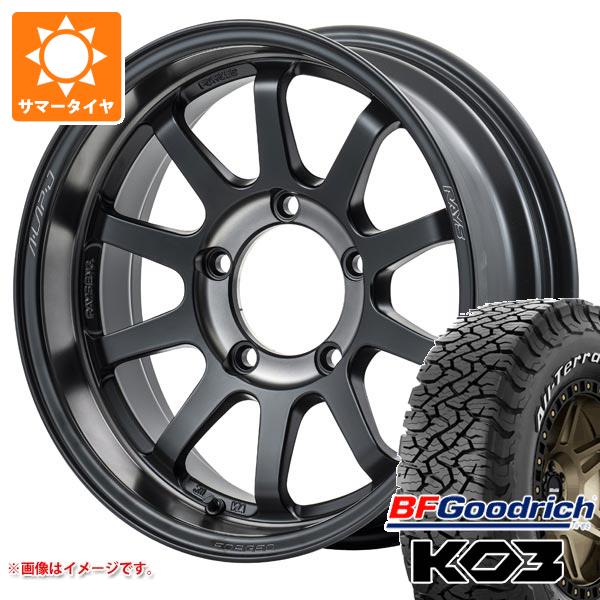 【タイヤ交換対象】5本セット スズキ ジムニーノマド JC74W用 サマータイヤ BFグッドリッチ オールテレーンT/A KO3 LT225/70R16 102/99S ホワイトレター レイズ エーラップ J 2324 LTD 6.0-16 タイヤホイール5本セット