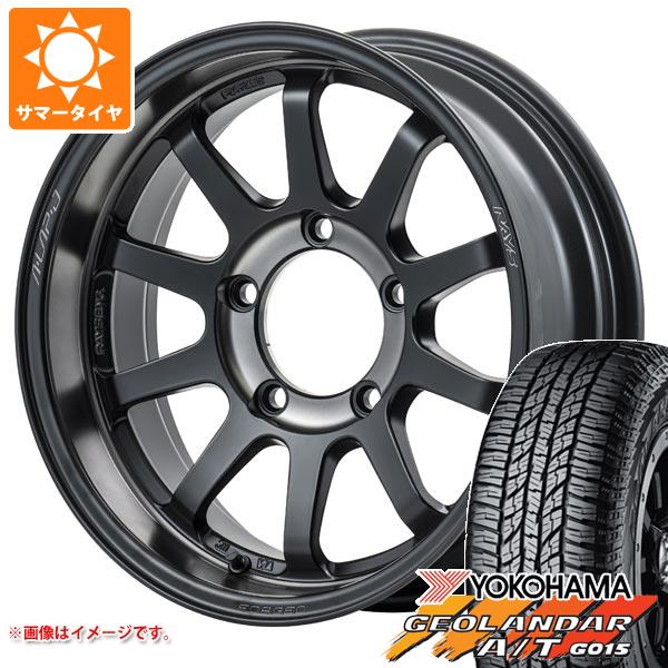 【タイヤ交換対象】ジムニー JB64W用 サマータイヤ ヨコハマ ジオランダー A/T G015 LT225/75R16 115/112R アウトラインホワイトレター レイズ エーラップ J 2324 LTD 5.5-16 タイヤホイール4本セット｜タイヤマックス