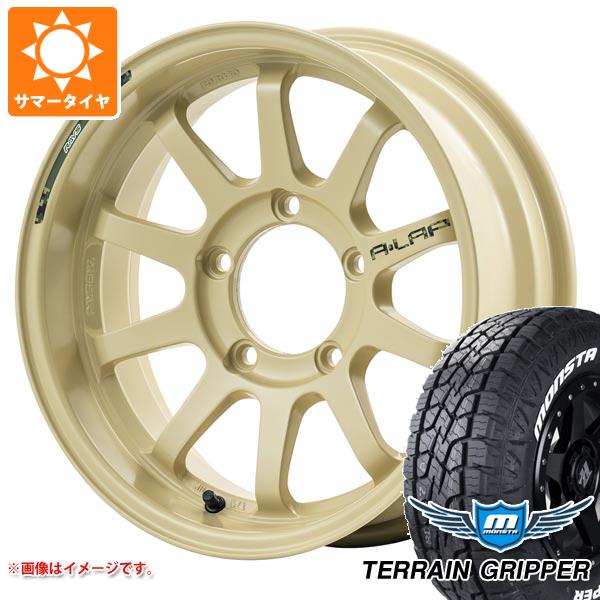 【タイヤ交換対象】ジムニー用 サマータイヤ モンスタ テレーングリッパー 175/80R16 91S ホワイトレター レイズ エーラップ J デザートエディション 5.5-16 タイヤホイール4本セット｜タイヤマックス