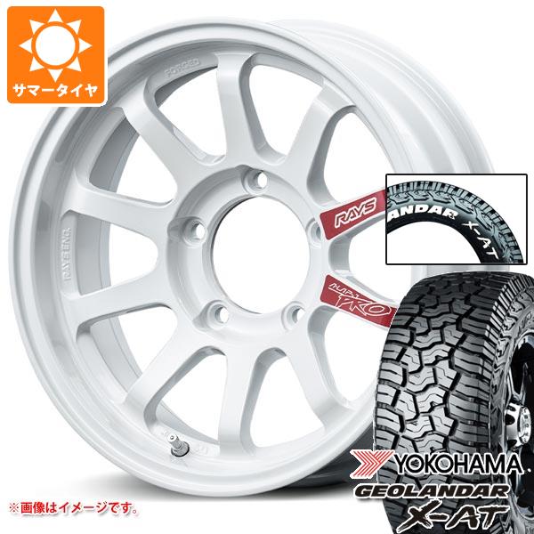 【タイヤ交換対象】5本セット スズキ ジムニー用 2026年製 サマータイヤ ヨコハマ ジオランダー X-AT G016 185/85R16 105/103N LT ホワイトレター レイズ エーラップ J プロ 5.5-16 タイヤホイール5本セット|タイヤマックス