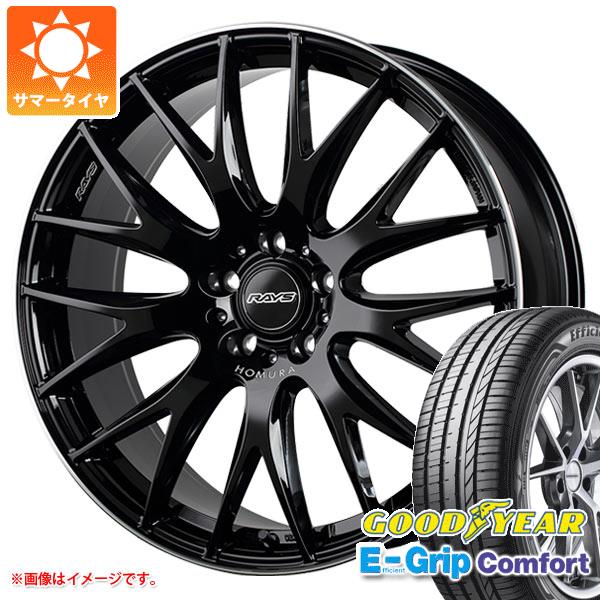【タイヤ交換対象】サマータイヤ 245/40R19 98W XL グッドイヤー エフィシエントグリップコンフォート レイズ ホムラ 2x9 プラス 8.0-19 タイヤホイール4本セット