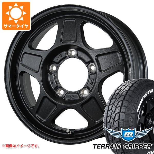 【タイヤ交換対象】ジムニー用 サマータイヤ モンスタ テレーングリッパー 175/80R16 91S ホワイトレター ランドフット GWD 5.5-16 タイヤホイール4本セット|タイヤマックス