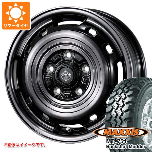 【タイヤ交換対象】タウンエース バン 400系用 2026年製 サマータイヤ マキシス MT-754 バックショットマッダー 195R14C 106/104R 8PR アウトラインホワイトレター ランドフット XFG 5.0-14 タイヤホイール4本セット｜タイヤマックス
