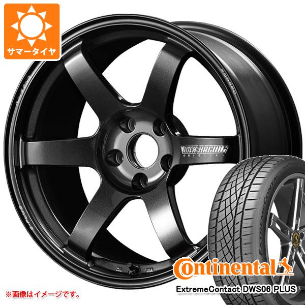 【タイヤ交換対象】サマータイヤ 225/45R17 91W コンチネンタル エクストリームコンタクト DWS06 プラス レイズ ボルクレーシング TE37 サーガ Sプラス 7.5-17 タイヤホイール4本セット 168,850円