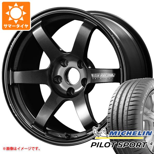 【タイヤ交換対象】サマータイヤ 215/40R18 85Y ミシュラン パイロットスポーツ4 レイズ ボルクレーシング TE37 サーガ Sプラス 7.5-18 タイヤホイール4本セット 212,250円