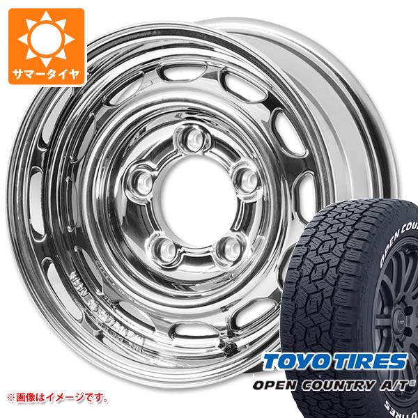 【タイヤ交換対象】スズキ ジムニーノマド JC74W用 サマータイヤ トーヨー オープンカントリー A/T3 195/80R15 107/105N LT ホワイトレター アピオ ワイルドボア ベンチュラ 5.5-15 タイヤホイール4本セット 129,100円