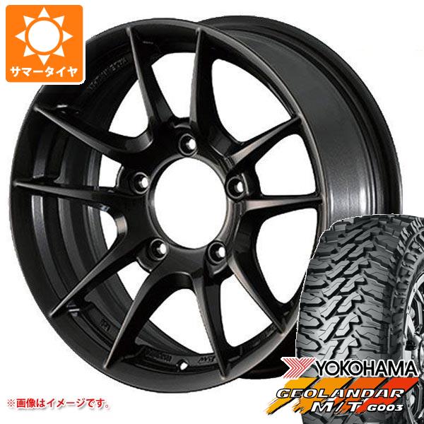【タイヤ交換対象】5本セット ジムニー用 サマータイヤ ヨコハマ ジオランダー M/T G003 195R16C 104/102Q アピオ ワイルドボア Z 5.5-16 タイヤホイール5本セット|タイヤマックス