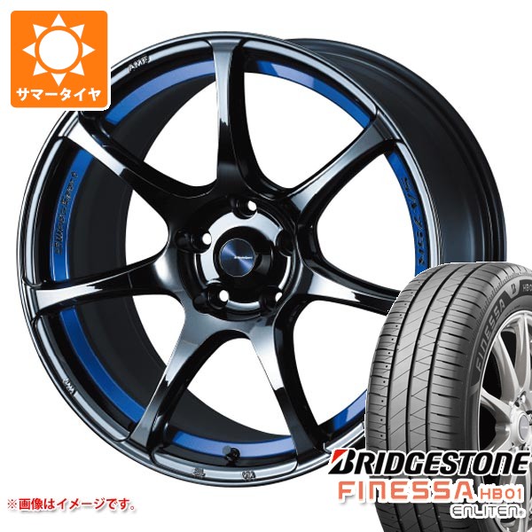 【タイヤ交換対象】サマータイヤ 235/40R18 95W XL ブリヂストン フィネッサ HB01 ウェッズスポーツ SA-75R 8.5-18 タイヤホイール4本セット
