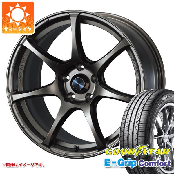 【タイヤ交換対象】サマータイヤ 215/40R18 89W XL グッドイヤー エフィシエントグリップコンフォート ウェッズスポーツ SA-75R 7.5-18 タイヤホイール4本セット|タイヤマックス