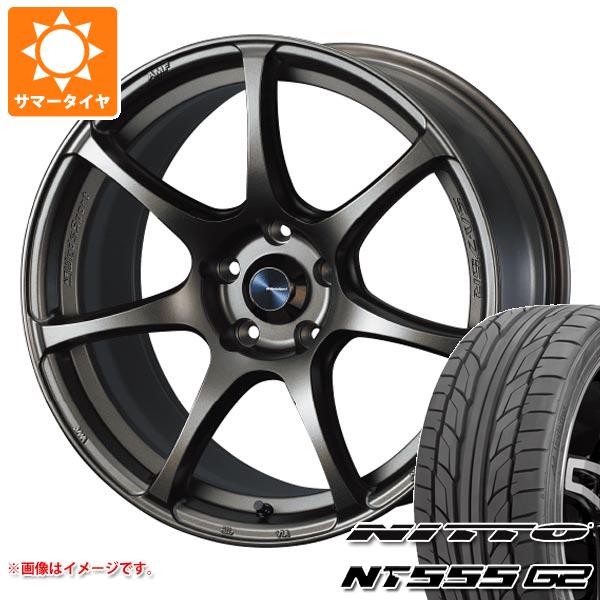 【タイヤ交換対象】サマータイヤ 215/50R17 95W XL ニットー NT555 G2 ウェッズスポーツ SA-75R 7.0-17 タイヤホイール4本セット