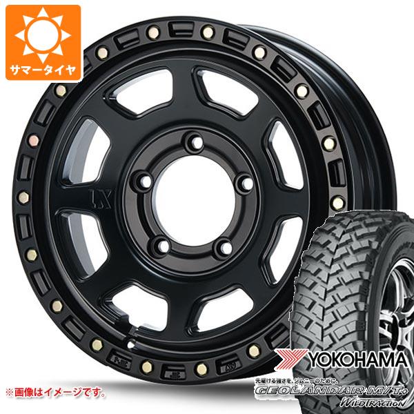 【タイヤ交換対象】ジムニー用 サマータイヤ ヨコハマ ジオランダー M/T+ G001J 195R16C 104/102Q MLJ エクストリームJ XJ07 5.5-16 タイヤホイール4本セット