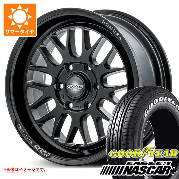 【タイヤ交換対象】ハイエース 200系用 2026年製 サマータイヤ グッドイヤー イーグル ＃1 ナスカープラス 215/60R17C 109/107R ホワイトレター レイズ ホムラ 2x9L-RA 6.5-17 タイヤホイール4本セット