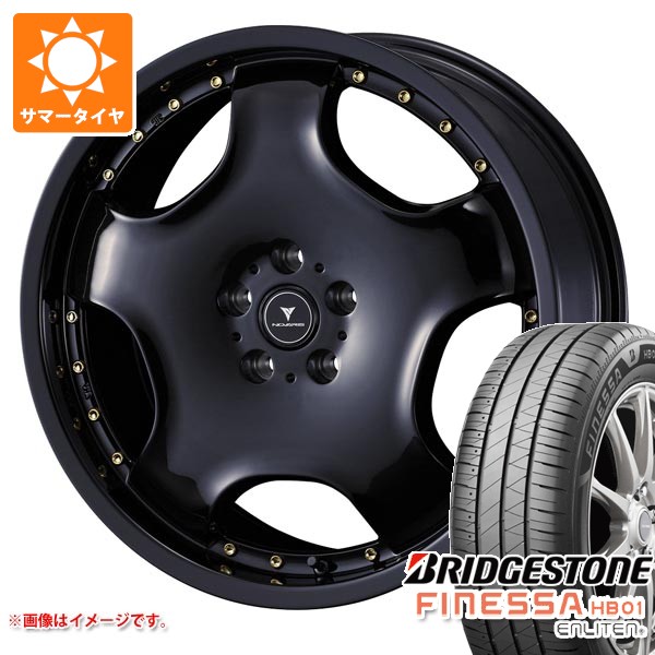 【タイヤ交換対象】サマータイヤ 235/45R18 98W XL ブリヂストン フィネッサ HB01 ノヴァリス アセット D1 8.0-18 タイヤホイール4本セット