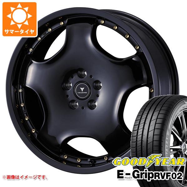 【タイヤ交換対象】サマータイヤ 245/40R19 98W XL グッドイヤー エフィシエントグリップ RVF02 ノヴァリス アセット D1 8.0-19 タイヤホイール4本セット