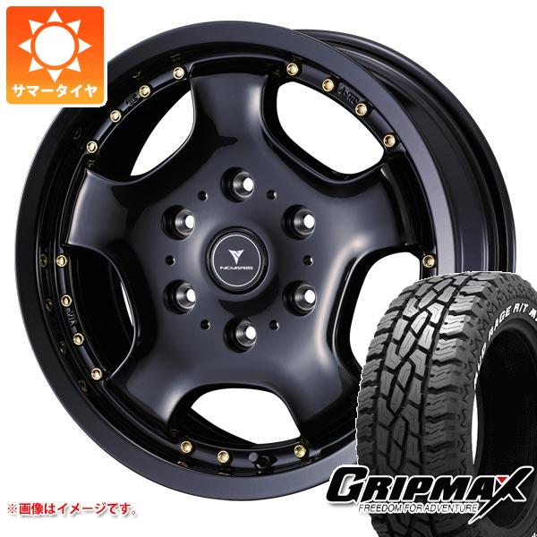 【タイヤ交換対象】ハイエース 200系用 サマータイヤ グリップマックス マッドレイジ R/T MAX LT215/70R16 100/97R ホワイトレター ノヴァリス アセット D1 6.5-16 タイヤホイール4本セット|タイヤマックス