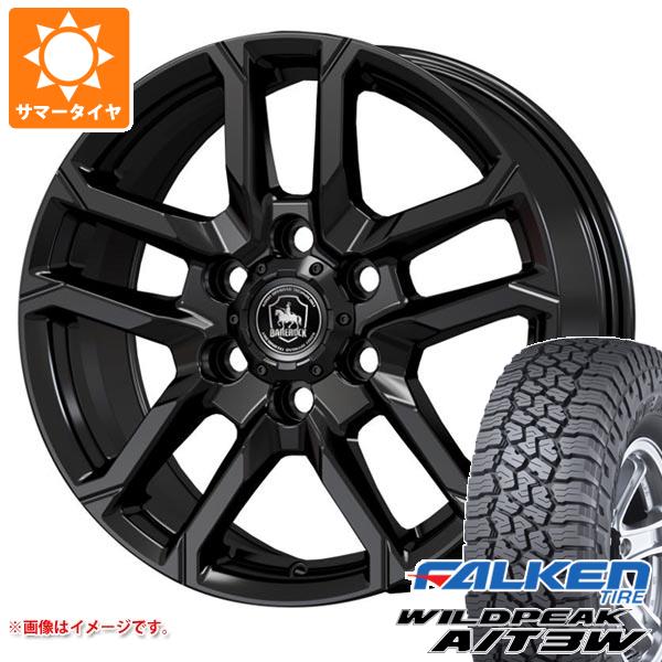 【タイヤ交換対象】NV350キャラバン E26用 サマータイヤ ファルケン ワイルドピーク A/T3W 195/80R15 107/105N ベアロック バイソン 6.0-15 タイヤホイール4本セット