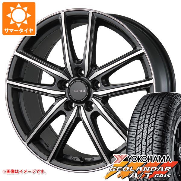 【タイヤ交換対象】2026年製 サマータイヤ 165/60R15 77H ヨコハマ ジオランダー A/T G015 ブラックレター エコフォルム CRS20 4.5-15 タイヤホイール4本セット 58,575円