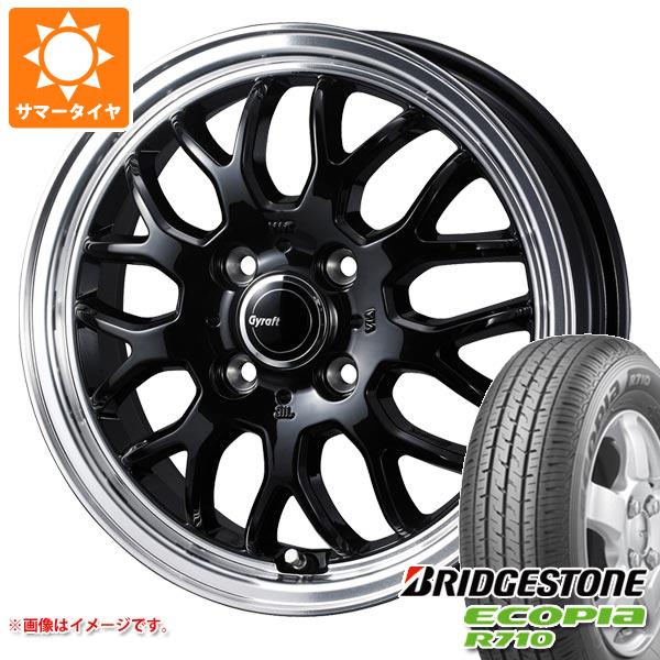 【タイヤ交換対象】エブリイバン DA17V用 サマータイヤ ブリヂストン エコピア R710 145/80R12 80/78N (145R12 6PR相当) グラフト 9M 4.0-12 タイヤホイール4本セット