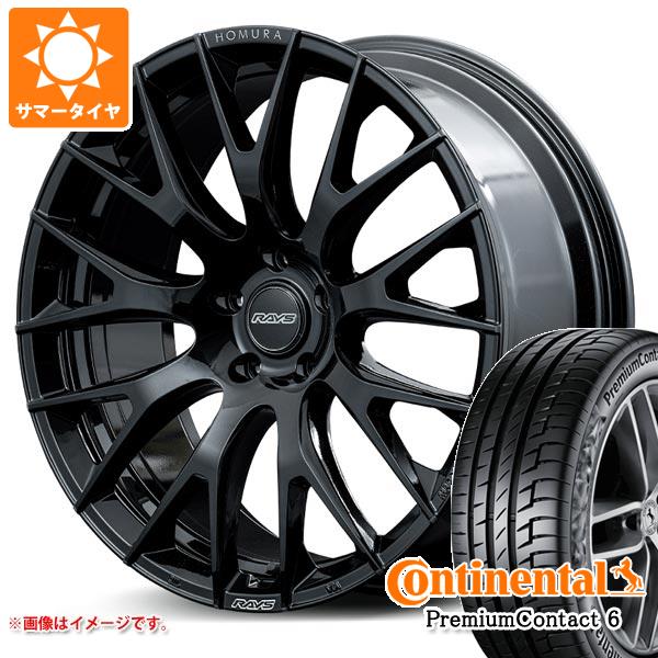 【タイヤ交換対象】40系アルファード用 サマータイヤ コンチネンタル プレミアムコンタクト6 245/40R21 100Y XL レイズ ホムラ 2x9R 9.0-21 タイヤホイール4本セット