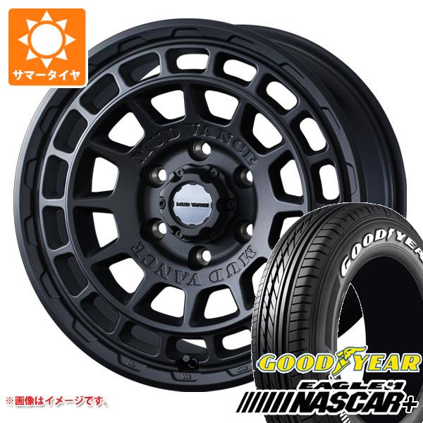 【タイヤ交換対象】ハイエース 200系用 2026年製 サマータイヤ グッドイヤー イーグル ＃1 ナスカープラス 215/65R16C 109/107R ホワイトレター マッドヴァンスX タイプF 6.5-16 タイヤホイール4本セット