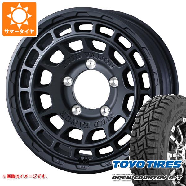 【タイヤ交換対象】5本セット ジムニーシエラ JB74W用 サマータイヤ トーヨー オープンカントリー R/T 235/70R16 106Q ホワイトレター マッドヴァンスX タイプF 6.0-16 タイヤホイール5本セット|タイヤマックス
