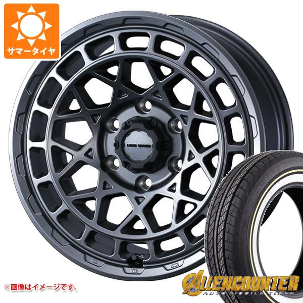 【タイヤ交換対象】NV350キャラバン E26用 サマータイヤ オーレンカウンター クラシックオーバル 215/65R16C 109/107T ホワイト/イエローリボン マッドヴァンスX タイプM 6.5-16 タイヤホイール4本セット