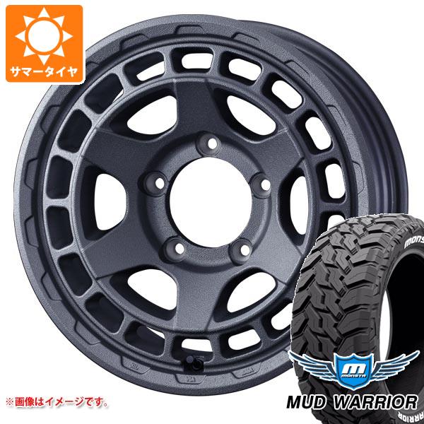 【タイヤ交換対象】スズキ ジムニーノマド JC74W用 サマータイヤ モンスタ マッドウォーリアー LT215/70R16 107/105Q ホワイトレター マッドヴァンスX タイプS 6.0-16 タイヤホイール4本セット