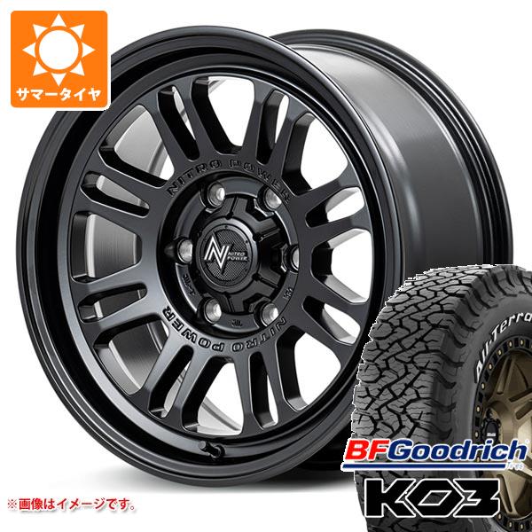 【タイヤ交換対象】5本セット トヨタ FJクルーザー 10系用 サマータイヤ BFグッドリッチ オールテレーンT/A KO3 LT265/70R17 118/115S ホワイトレター ナイトロパワー M16 アサルト 8.0-17 タイヤホイール5本セット