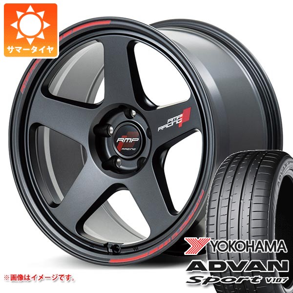 【タイヤ交換対象】ホンダ シビック タイプR FK8用 サマータイヤ ヨコハマ アドバンスポーツV107 245/40ZR18 (97Y) XL MID レーシング TR50 8.5-18 タイヤホイール4本セット｜タイヤマックス