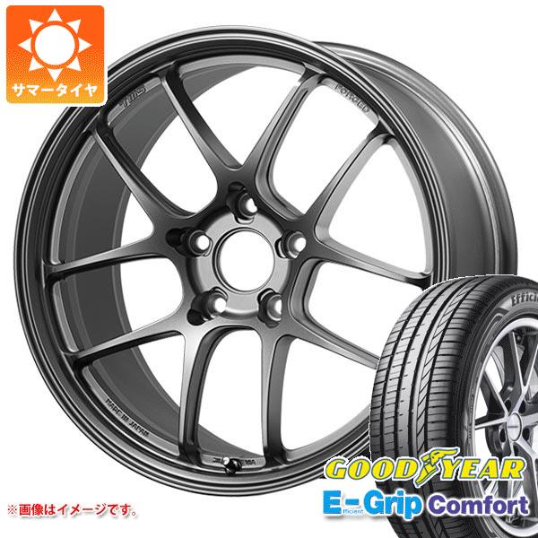 【タイヤ交換対象】サマータイヤ 215/40R18 89W XL グッドイヤー エフィシエントグリップコンフォート TWS モータースポーツ RS339 8.0-18 タイヤホイール4本セット
