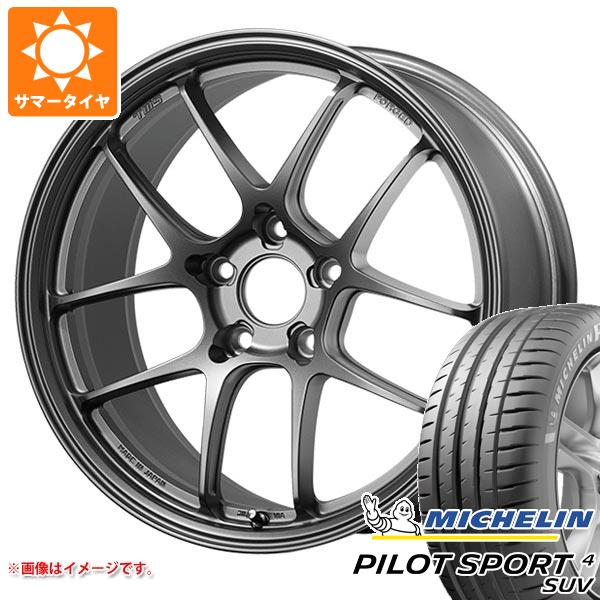 【タイヤ交換対象】サマータイヤ 225/60R18 100V ミシュラン パイロットスポーツ4 SUV TWS モータースポーツ RS339 8.0-18 タイヤホイール4本セット