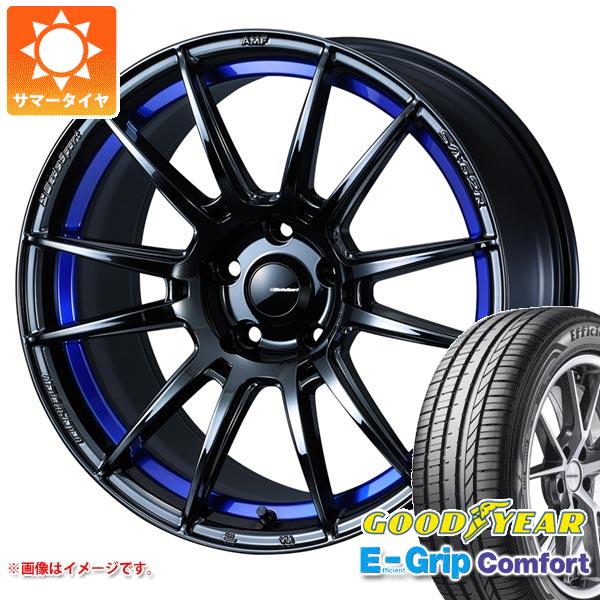 【タイヤ交換対象】サマータイヤ 215/40R18 89W XL グッドイヤー エフィシエントグリップコンフォート ウェッズスポーツ SA-62R 7.5-18 タイヤホイール4本セット