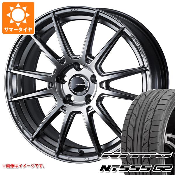 【タイヤ交換対象】サマータイヤ 235/50R18 101Y XL ニットー NT555 G2 ウェッズスポーツ SA-62R 8.0-18 タイヤホイール4本セット