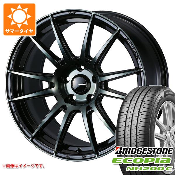 【タイヤ交換対象】2026年製 サマータイヤ 185/60R15 84H ブリヂストン エコピア NH200C ウェッズスポーツ SA-62R 6.0-15 タイヤホイール4本セット