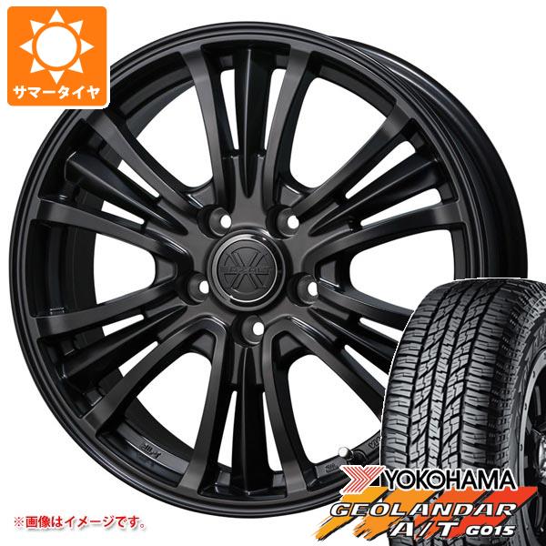 【タイヤ交換対象】RAV4 50系用 サマータイヤ ヨコハマ ジオランダー A/T G015 P245/70R16 106T アウトラインホワイトレター バザルト エックスタイプ2 7.0-16 タイヤホイール4本セット