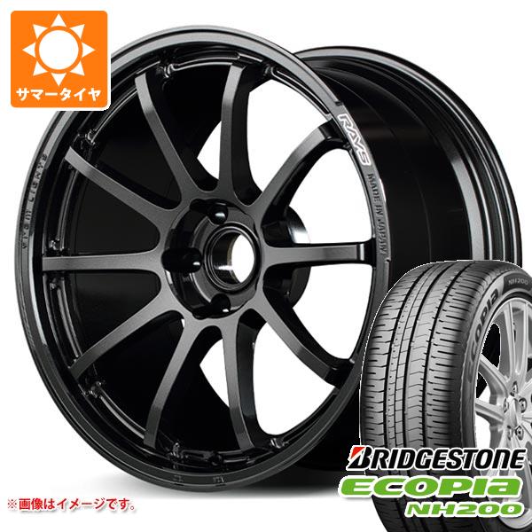 サマータイヤ 225/55R17 97V ブリヂストン エコピア NH200 レイズ グラムライツ 57NR 7.0-17 タイヤホイール4本セット|タイヤマックス