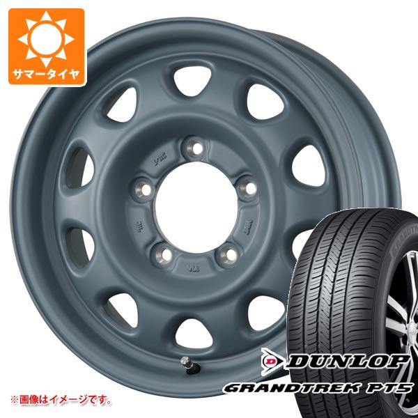 【タイヤ交換対象】ジムニー用 サマータイヤ ダンロップ グラントレック PT5 175/80R16 91S ランドフット SWZ 5.5-16 タイヤホイール4本セット 66,440円