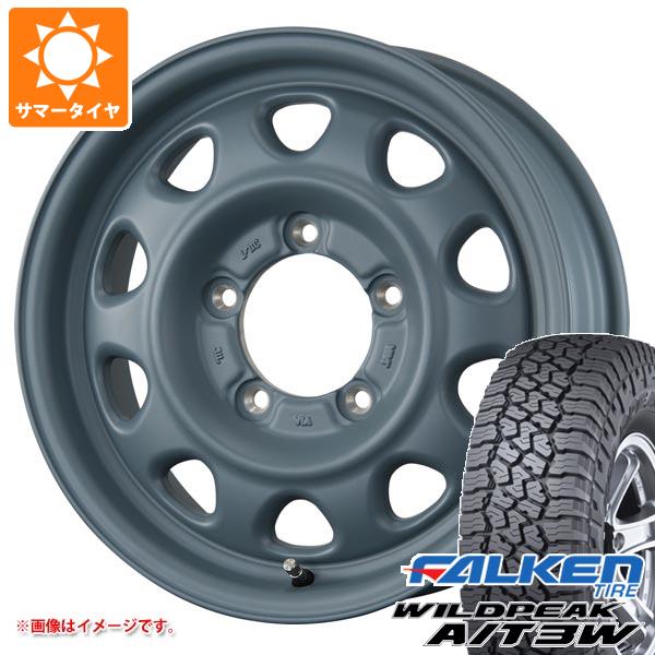 【タイヤ交換対象】5本セット ジムニー用 サマータイヤ ファルケン ワイルドピーク A/T3W 175/80R16 91S ランドフット SWZ 5.5-16 タイヤホイール5本セット