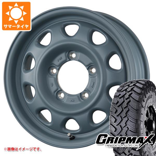 【タイヤ交換対象】5本セット ジムニー用 サマータイヤ グリップマックス マッドレイジ M/T 6.50R16 110/105Q ホワイトレター ランドフット SWZ 5.5-16 タイヤホイール5本セット