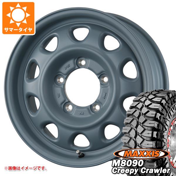 【タイヤ交換対象】ジムニー用 サマータイヤ マキシス M8090 クリーピークローラー 6.50-16LT 100K 6PR ランドフット SWZ 5.5-16 タイヤホイール4本セット