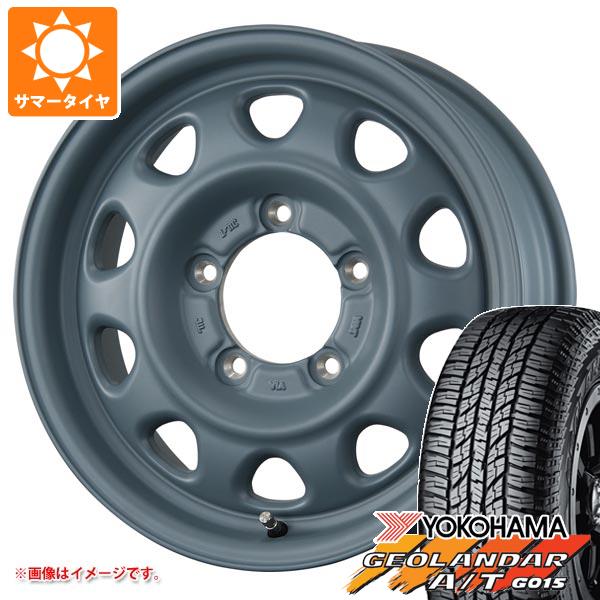 【タイヤ交換対象】ジムニー JB64W用 サマータイヤ ヨコハマ ジオランダー A/T G015 LT225/75R16 115/112R アウトラインホワイトレター ランドフット SWZ 5.5-16 タイヤホイール4本セット