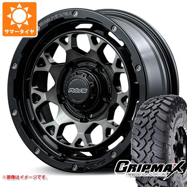 【タイヤ交換対象】ジムニー用 サマータイヤ グリップマックス マッドレイジ M/T 6.50R16 110/105Q ホワイトレター レイズ デイトナ M9+ 5.5-16 タイヤホイール4本セット
