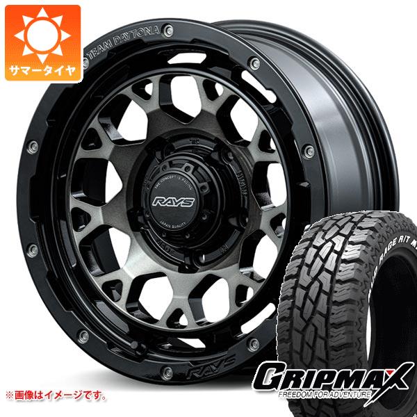 【タイヤ交換対象】ジムニーシエラ JB74W用 サマータイヤ グリップマックス マッドレイジ R/T MAX LT215/70R16 100/97R ホワイトレター レイズ デイトナ M9+ 6.0-16 タイヤホイール4本セット